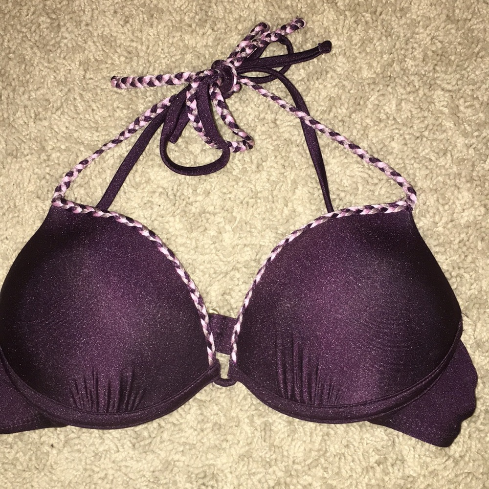 Purple bikini top